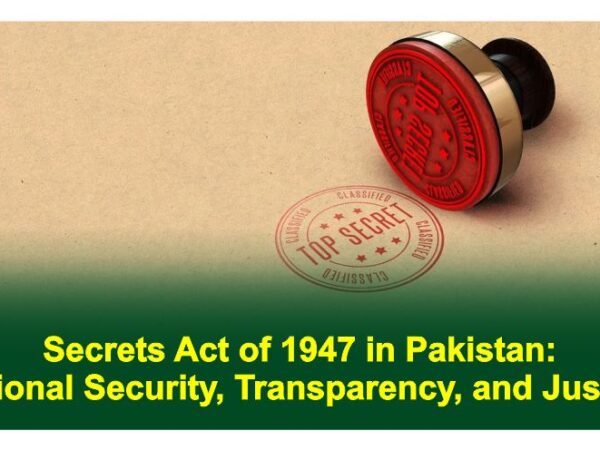 Official Secrets Act of 1923 for Pakistan: National Security, Transparency, and Justice