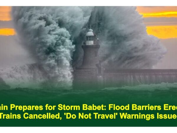 Britain Prepares for Storm Babet: Flood Barriers Erected, Trains Cancelled, ‘Do Not Travel’ Warnings Issued